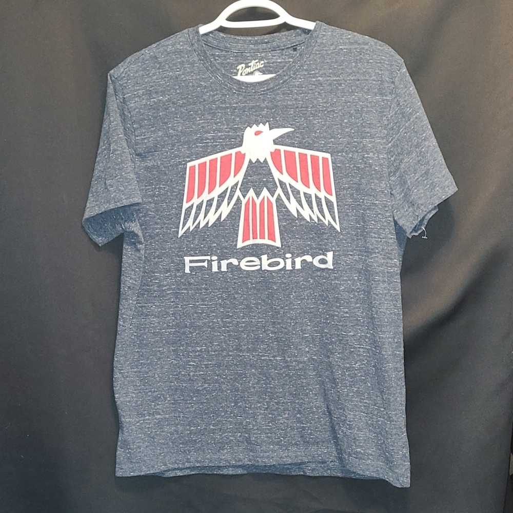 PONTIAC FIREBIRD Lucky Brand COLLABERATION  Blue Graphic Tee